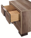 Crown Mark Furniture Rangley 2 Drawer Nightstand In Brown - Home Furniture And More (Brentwood, MD)