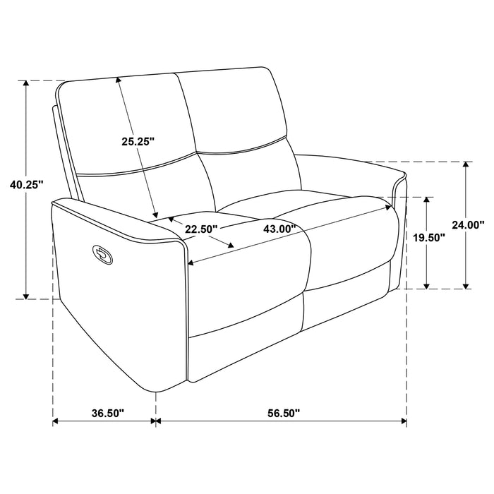 Navarro Reclining Loveseat - Home Furniture And More (Brentwood, MD)