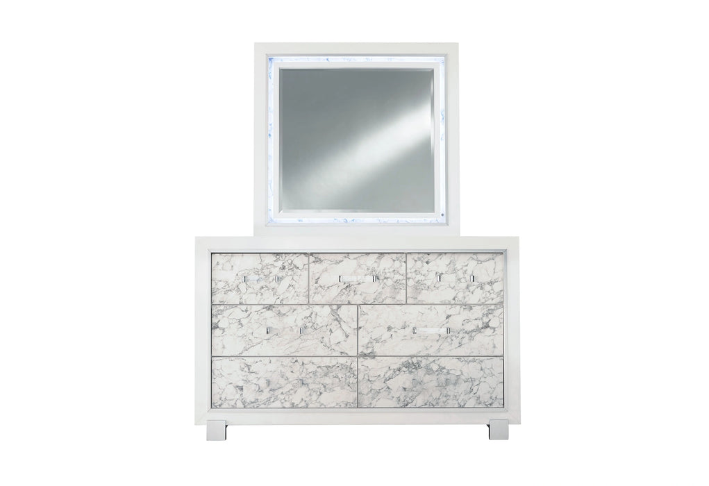 Santorini White Mirror
