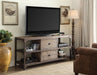 Gorden Weathered Oak & Antique Silver TV Stand - Home Furniture And More (Brentwood, MD)