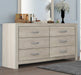 Jaylen 6 Drawer Dresser In Gray - Home Furniture And More (Brentwood, MD)