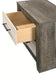 Crown Mark Furniture Rhett 2 Drawer Nightstand In Gray - Home Furniture And More (Brentwood, MD)