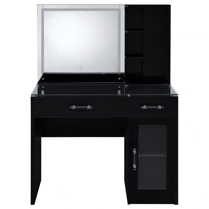 Flora Makeup Vanity Table with LED Mirror and Stool