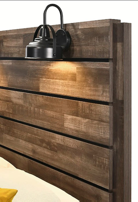 Carter Full Platform Bed In Brown - Home Furniture And More (Brentwood, MD)