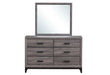 Kate Grey Queen Bed, Dresser, Mirror, Chest and 2 Nightstands