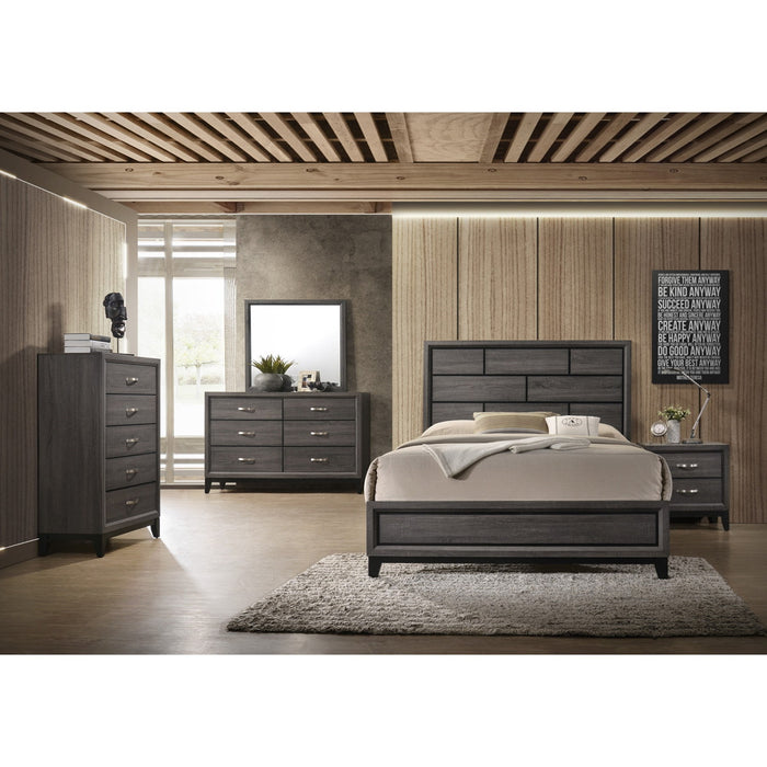 Akerson 6 Drawer Dresser In Grey