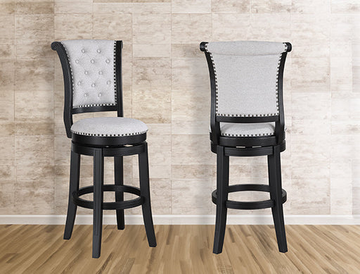 Granville Swivel Bar Stool Dove Knockdown - Home Furniture And More (Brentwood, MD)