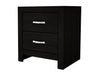 Crown Mark Furniture Jaylen 2 Drawer Nightstand in Black image