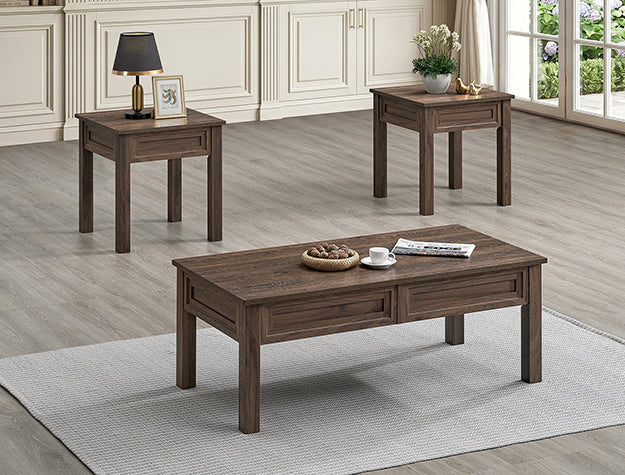 Lorraine 3-Pc Cocktail Set Brown