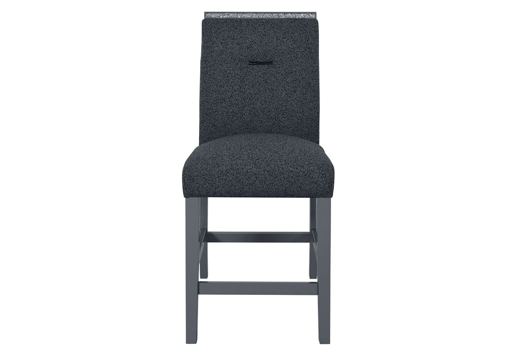 MONACO DARK GREY BAR TABLE AND 8 MONACO DARK GREY BAR STOOLS - Home Furniture And More (Brentwood, MD)