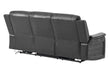 U8879 BLANCHE CHARCOAL PWR REC SOFA W/LED & GLOBAL SURROUND SYSTEM - Home Furniture And More (Brentwood, MD)