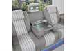 U8000 GREY PWR REC SOFA/PWR CONSOLE REC LOVESEAT W/PHR - Home Furniture And More (Brentwood, MD)