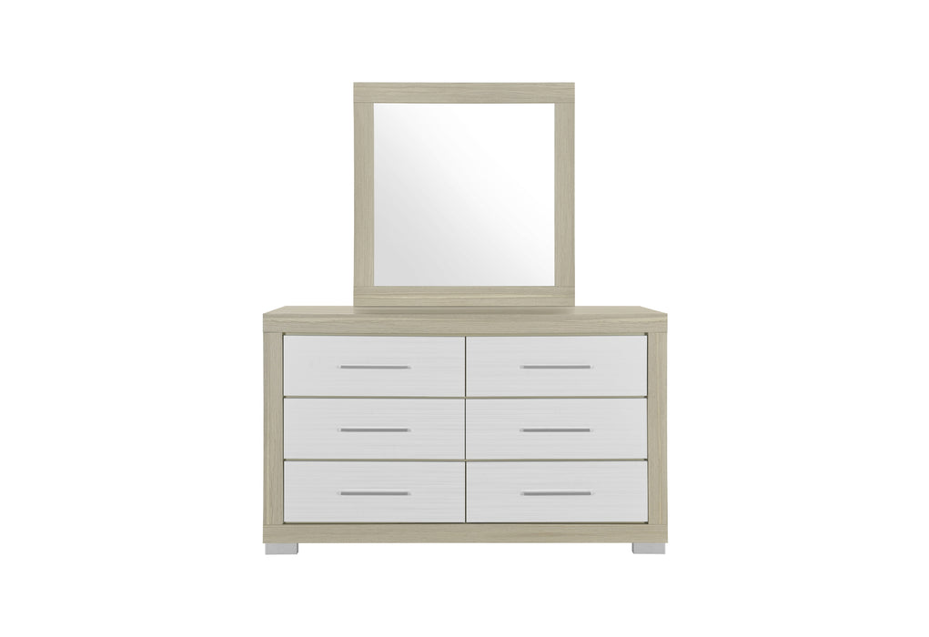 EMMA NATURAL/WHITE DRESSER - Home Furniture And More (Brentwood, MD)