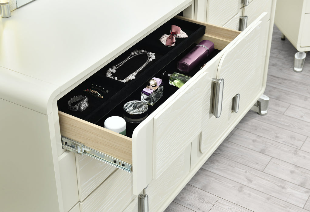 LYRA BEIGE DRESSER - Home Furniture And More (Brentwood, MD)