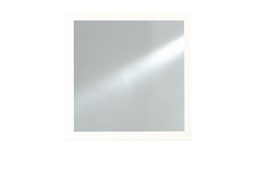 POMPEI METALLIC WHITE MIRROR - Home Furniture And More (Brentwood, MD)