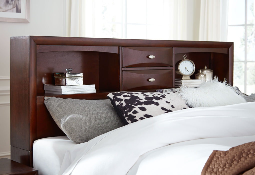 LINDA MERLOT FULL BED GROUP - Home Furniture And More (Brentwood, MD)