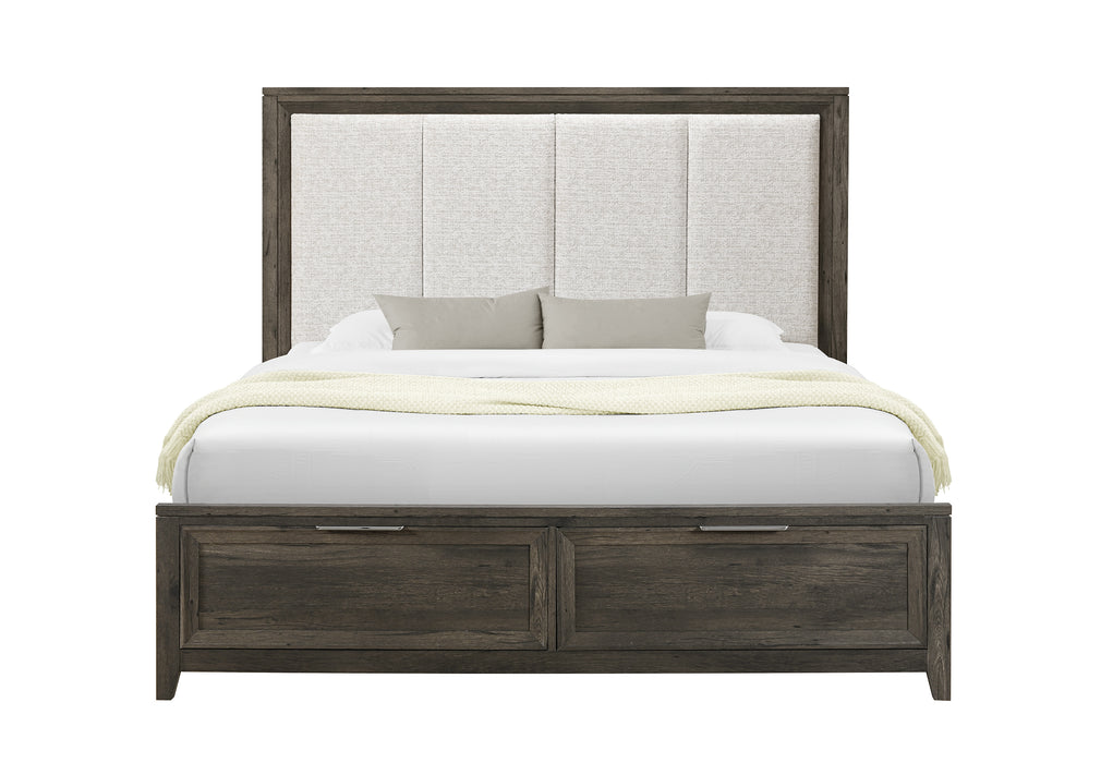 MARIAH DARK BROWN KING BED - Home Furniture And More (Brentwood, MD)