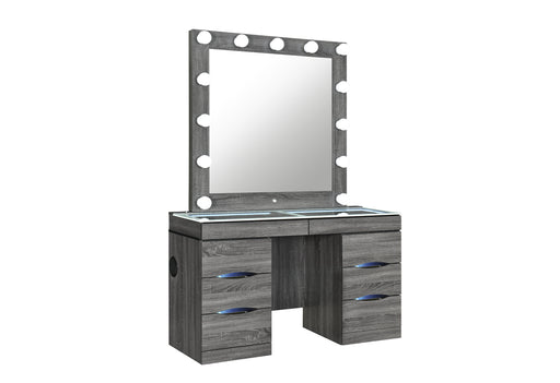 LEXI GREY VANITY WITH SPEAKER - Home Furniture And More (Brentwood, MD)
