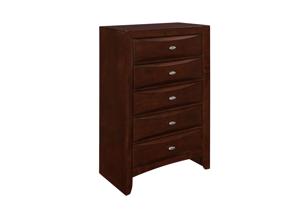 LINDA NEW MERLOT CHEST - Home Furniture And More (Brentwood, MD)