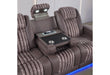 U8000 BROWN PWR REC SOFA/PWR CONSOLE REC LOVESEAT W/PHR - Home Furniture And More (Brentwood, MD)