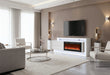 KIRA WHITE 87" ENTERTAINMENT UNIT WITH BLUETOOTH SPEAKER AND LED - Home Furniture And More (Brentwood, MD)
