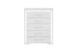 NAOMI SILVER MARBLE CHEST WITH LED - Home Furniture And More (Brentwood, MD)