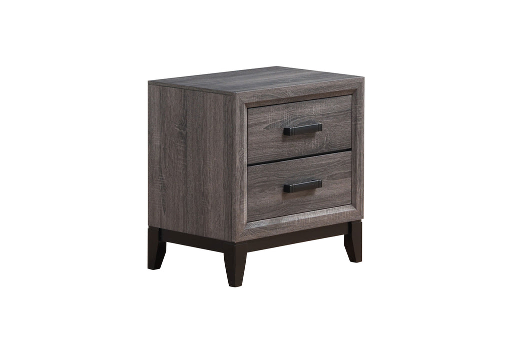 KATE FOIL GREY QUEEN BED, DRESSER, MIRROR, NIGHTSTAND - Home Furniture And More (Brentwood, MD)