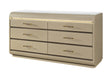 GENESIS GOLD DRESSER WITH LED - Home Furniture And More (Brentwood, MD)