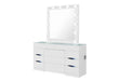 ELLA WHITE VANITY WITH SPEAKER - Home Furniture And More (Brentwood, MD)