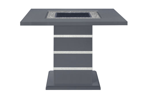 MONACO DARK GREY BAR TABLE AND 8 MONACO DARK GREY BAR STOOLS - Home Furniture And More (Brentwood, MD)