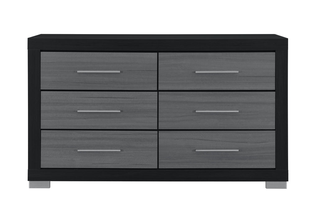 EMMA BLACK/GREY DRESSER - Home Furniture And More (Brentwood, MD)