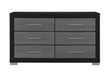 EMMA BLACK/GREY DRESSER - Home Furniture And More (Brentwood, MD)