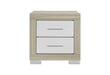 EMMA NATURAL/WHITE NIGHTSTAND - Home Furniture And More (Brentwood, MD)