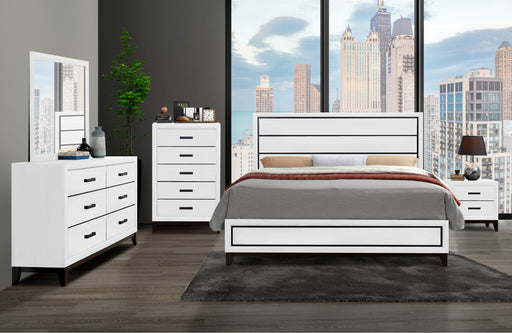 KATE WHITE QUEEN BED GROUP - Home Furniture And More (Brentwood, MD)