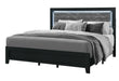 REID BLACK KING BED GROUP WITH LED - Home Furniture And More (Brentwood, MD)