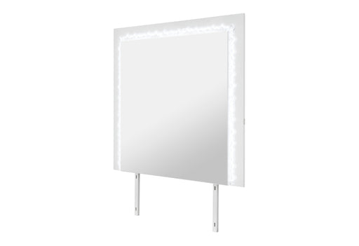 NAOMI SILVER MARBLE MIRROR WITH LED - Home Furniture And More (Brentwood, MD)