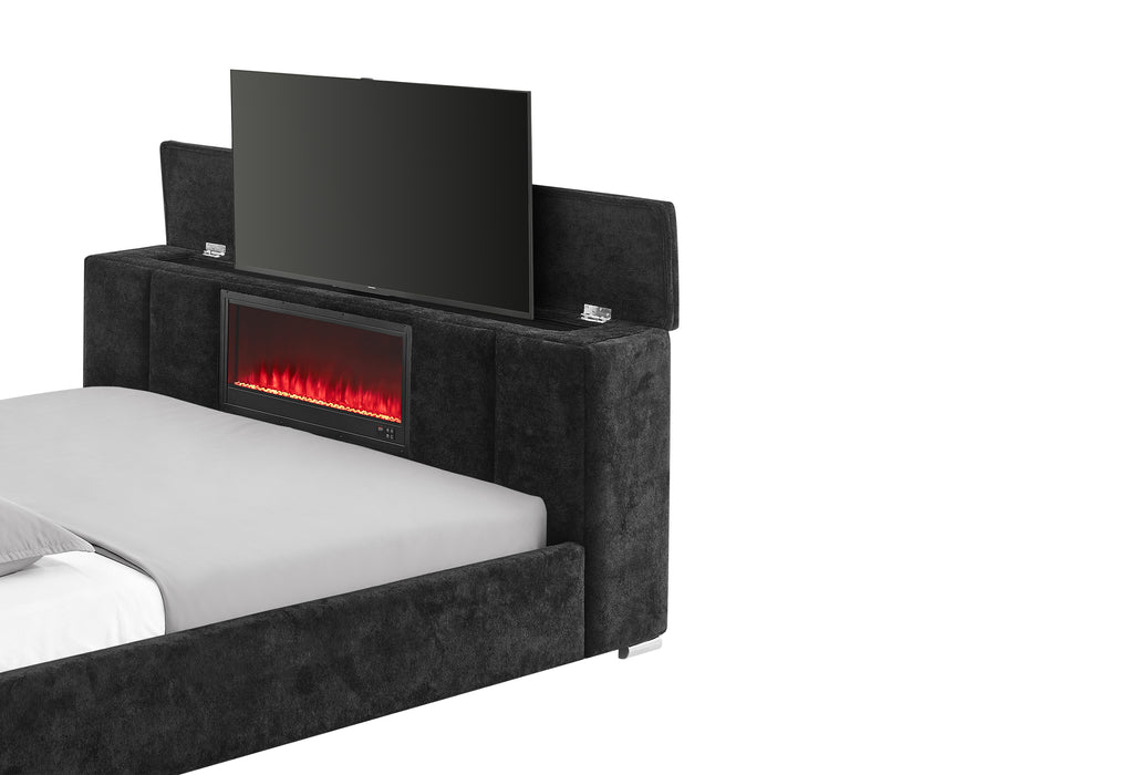 SERENITY/EMMA ONYX KING BED GROUP - Home Furniture And More (Brentwood, MD)