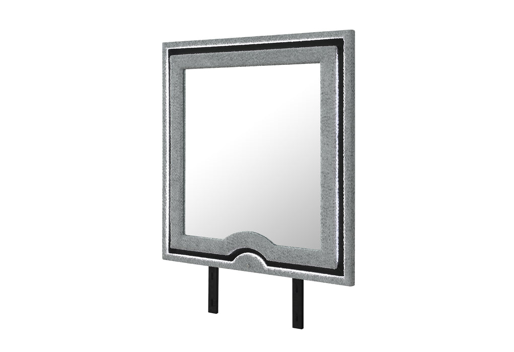 ISABELLA GREY MIRROR WITH LED - Home Furniture And More (Brentwood, MD)