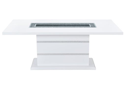 MONACO WHITE DINING TABLE - Home Furniture And More (Brentwood, MD)