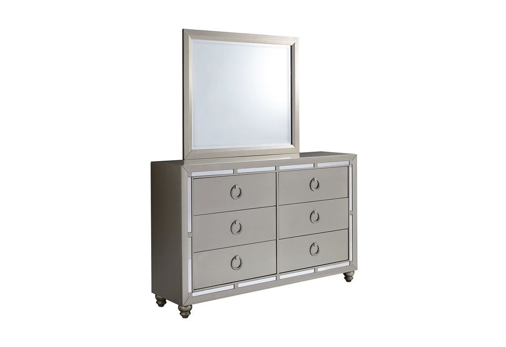 RILEY SILVER MIRROR - Home Furniture And More (Brentwood, MD)