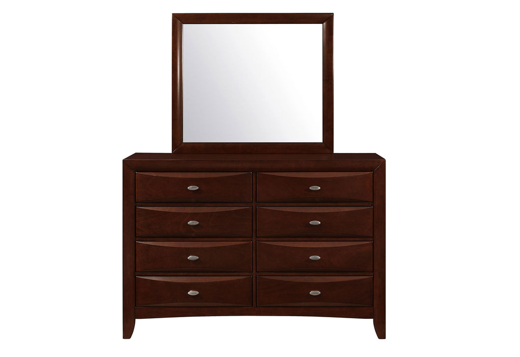 LINDA NEW MERLOT MIRROR - Home Furniture And More (Brentwood, MD)