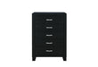 REID BLACK QUEEN BED DRESSER MIRROR NIGHTSTAND - Home Furniture And More (Brentwood, MD)