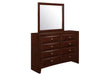 LINDA NEW MERLOT MIRROR - Home Furniture And More (Brentwood, MD)