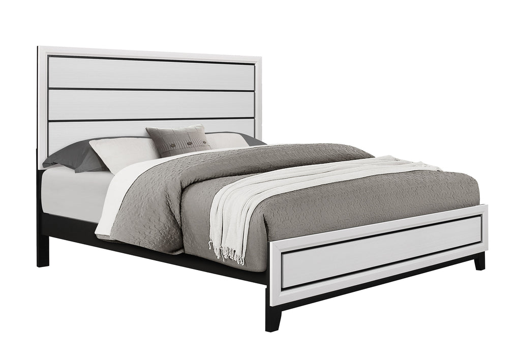 KATE WHITE KING BED, DRESSER, MIRROR AND NIGHTSTAND - Home Furniture And More (Brentwood, MD)