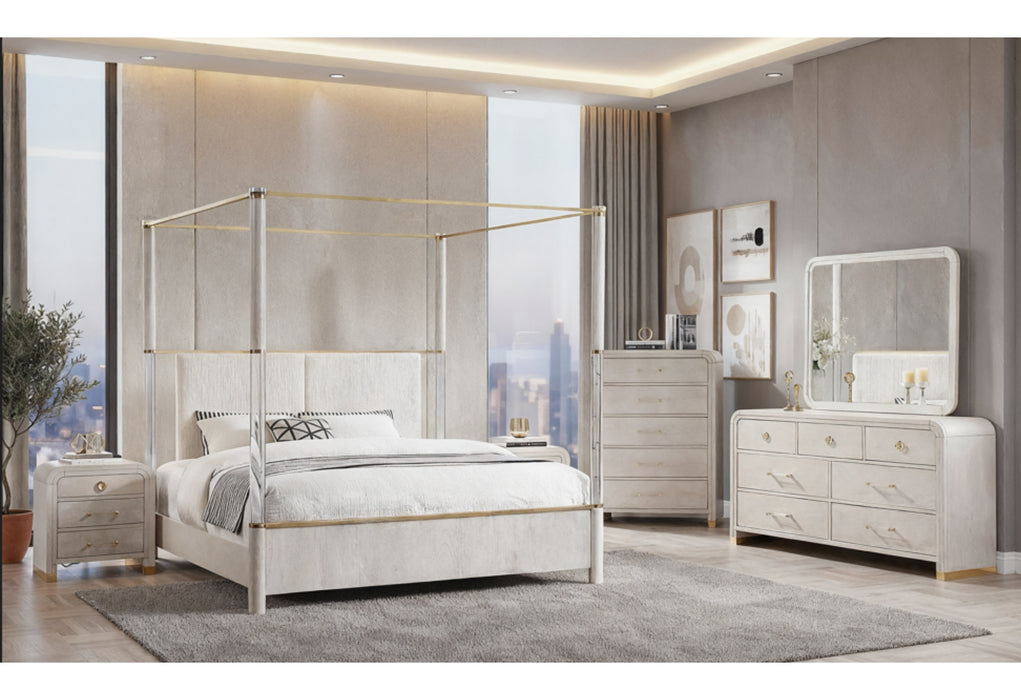 MALMO OAK QUEEN BED GROUP - Home Furniture And More (Brentwood, MD)