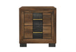 OPTIMUS BROWN/BLACK NIGHTSTAND - Home Furniture And More (Brentwood, MD)