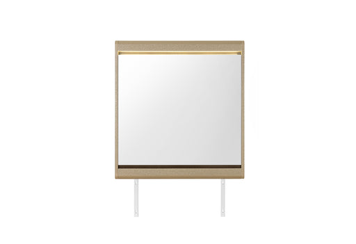 GENESIS GOLD MIRROR WITH LED - Home Furniture And More (Brentwood, MD)