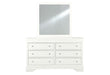 POMPEI METALLIC WHITE MIRROR - Home Furniture And More (Brentwood, MD)