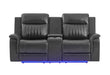 U8879 BLANCHE CHARCOAL PWR CON REC LS W/LED, GLOBAL SS & SUBWOOFER - Home Furniture And More (Brentwood, MD)