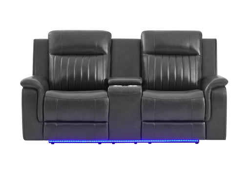 U8879 BLANCHE CHARCOAL PWR CON REC LS W/LED, GLOBAL SS & SUBWOOFER - Home Furniture And More (Brentwood, MD)